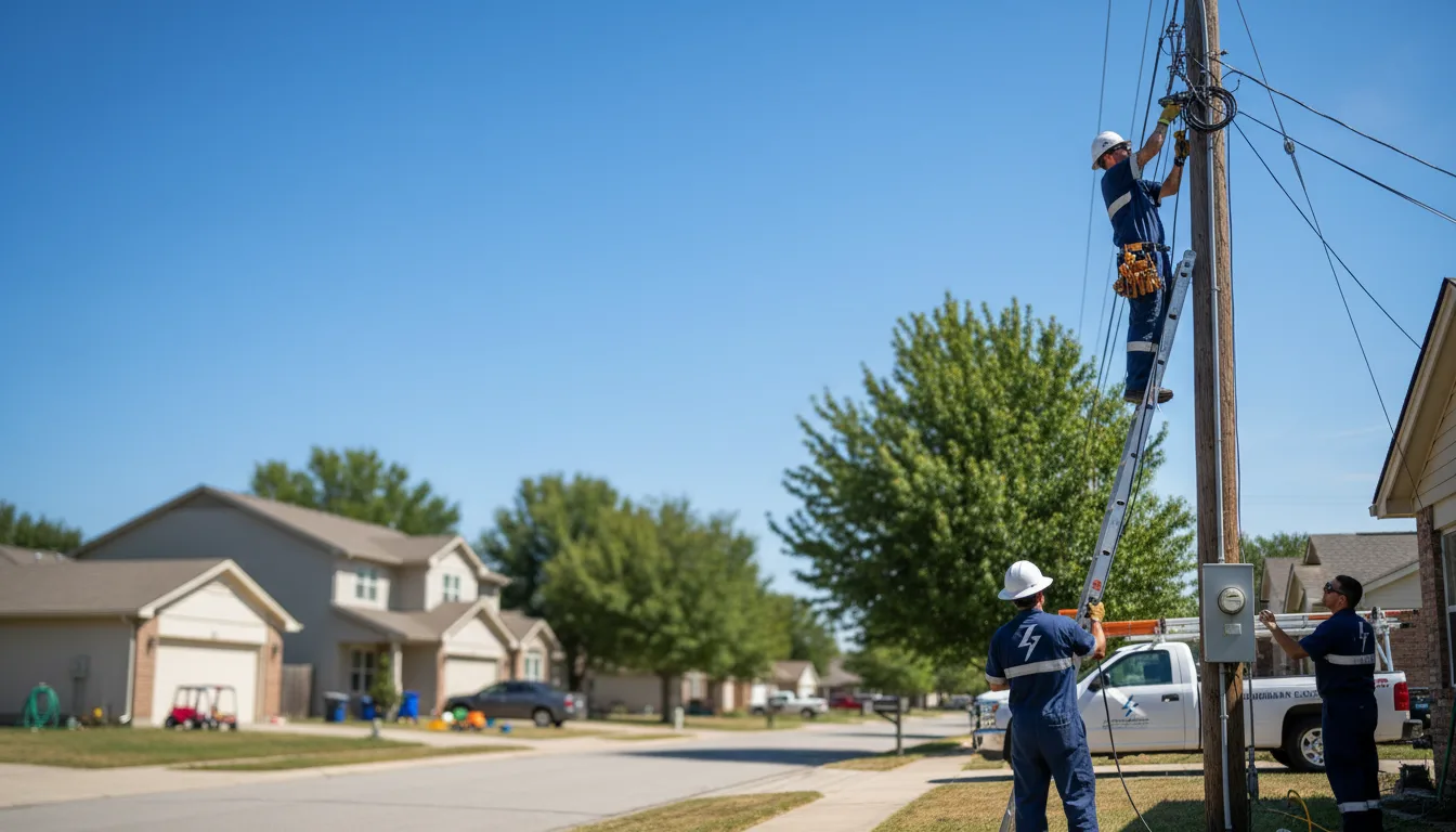 Residential electrician providing installation services in Realitos, TX